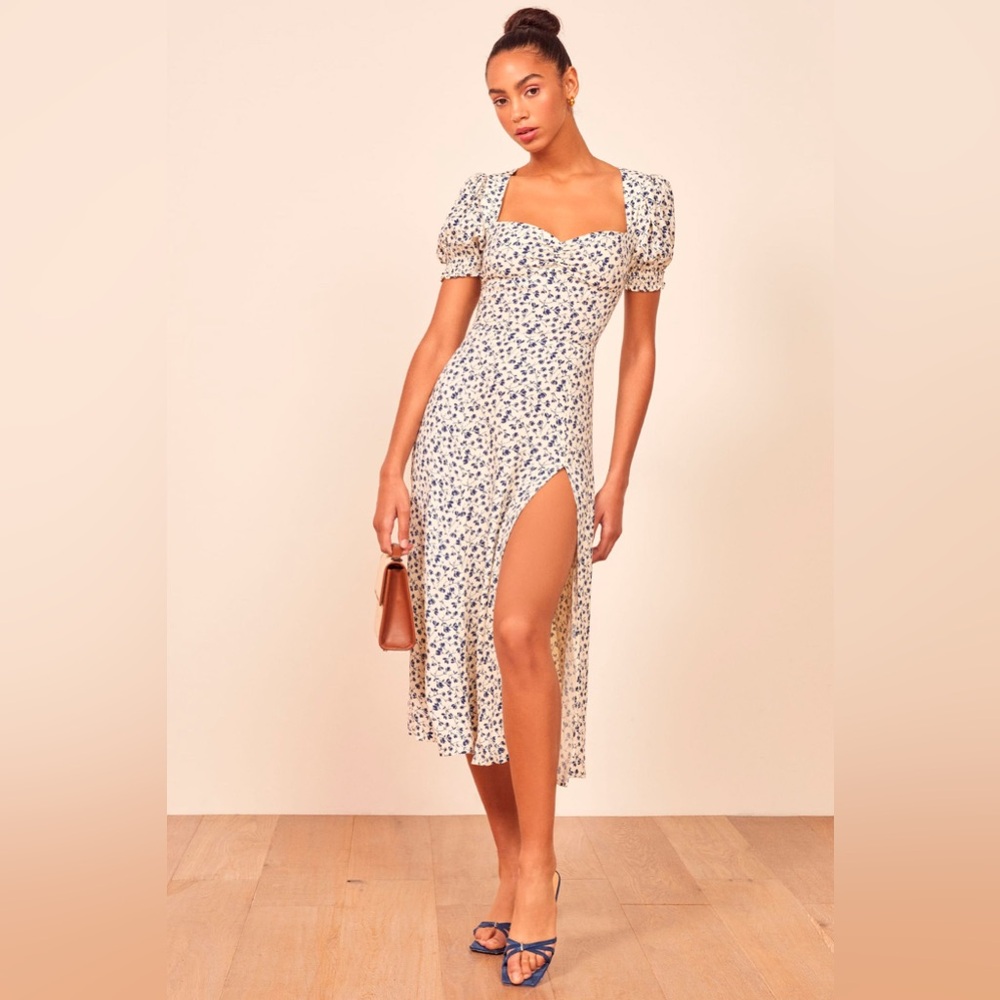 Reformation Lacey Dress in Mykonos, size 12